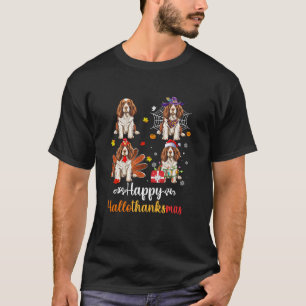 T-shirt Cocker Spaniel chien Halloween Noël Happy Hallo