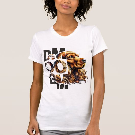 T-shirt Cocker Spaniel Chien Maman - Élégant & Aimant Comp (Devant)