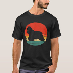 T-shirt Cocker Spaniel Chien Vintage Silhouette Rétro 60s 