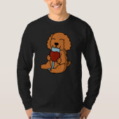 T-shirt Cocker Spaniel Drinking Wine Dog (Devant)