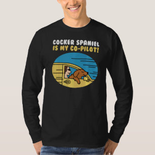 T-shirt Cocker Spaniel Est Mon Co Pilote Chien