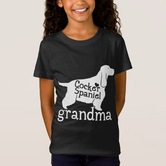 T-Shirt Cocker Spaniel Grandma Cadeaux mignonette Grand-mè (Devant)