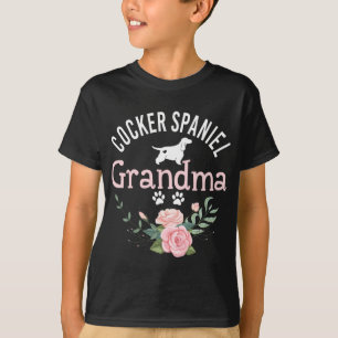 T-shirt Cocker Spaniel Grandma mignonne Amoureux des chien