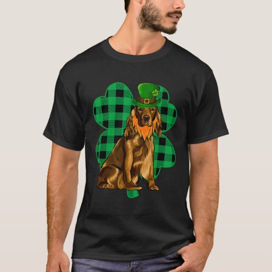 T-shirt Cocker Spaniel Leprechaun Jour de la Saint Patrick (Devant)
