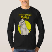 T-shirt Cocker Spaniel Mama Buff Cocker Spaniel Dog Mother (Devant)