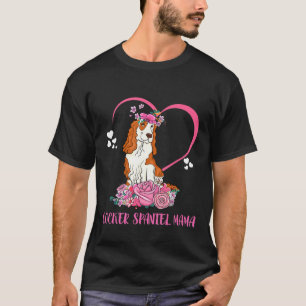 T-shirt Cocker Spaniel Mama femmes filles maman maman mama