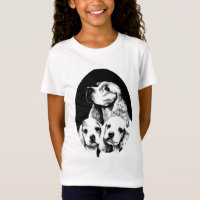 Cocker Spaniel Maman chiots chiens art