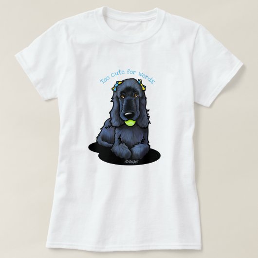 T-Shirt Cocker Spaniel Noir (Design devant)