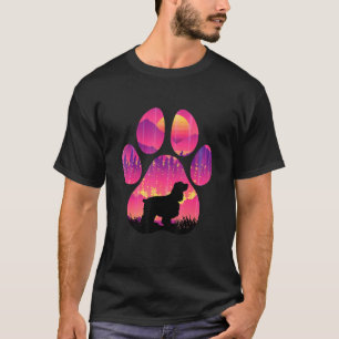 T-shirt Cocker Spaniel Paw Maman Papa Chien Femmes Hommes