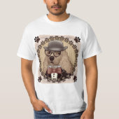 T-shirt Cocker Spaniel portant des lunettes (Devant)
