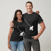 T-shirt Cocker Spaniel sur un chien en laisse Maman Papa A (Unisexe)