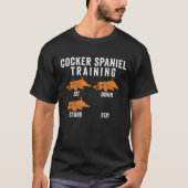 T-shirt Cocker Spaniel Training Chien (Devant)