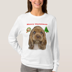 T-shirt Cocker spaniels Vêtements de Noël