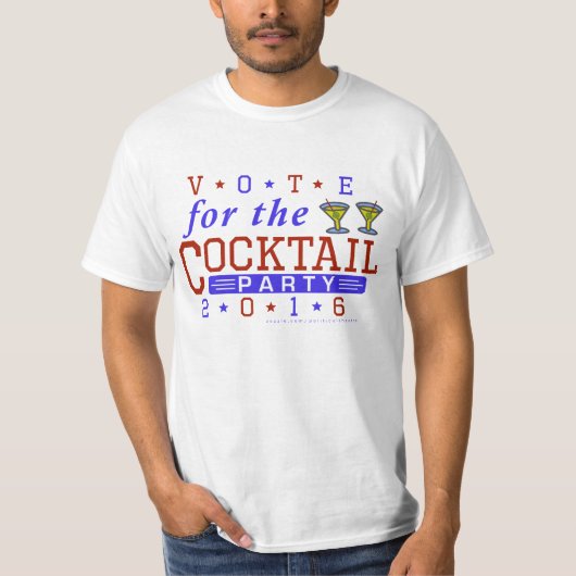 T-shirt Cocktail 2016 drôle de parodie d'élection (Devant)
