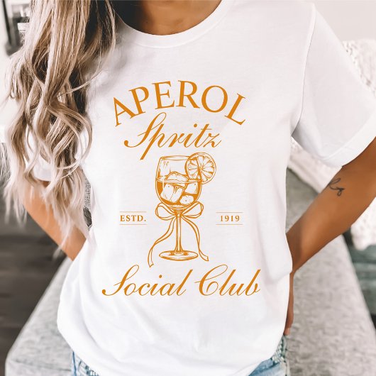 T-shirt Cocktail Aperol Spritz Social Club