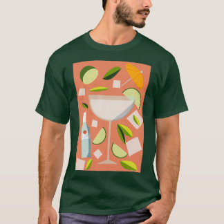 T-shirt cocktail daiquiri avec chaux