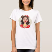 T-Shirt Cocktail Fille Cute Retro (Devant)