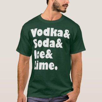 T-shirt Cocktail Lover Cadeau barman pour cocktails Vodka