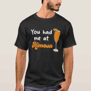 T-shirt Cocktail Mimosa Boissons Champagne de vin pour Boi