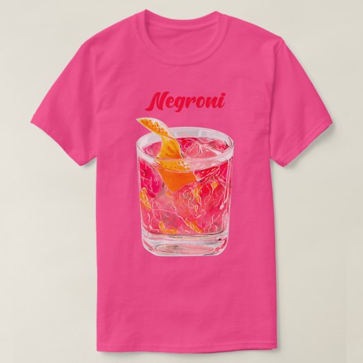 T-shirt Cocktail Negroni (Design devant)