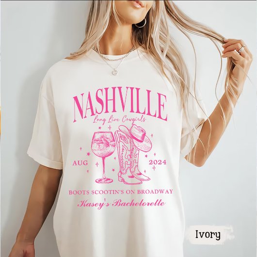 T-shirt Cocktail sur mesure Nashville Bachelorette Rodeo