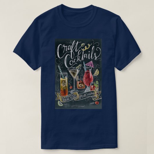 T-shirt Cocktails Bartender (Design devant)