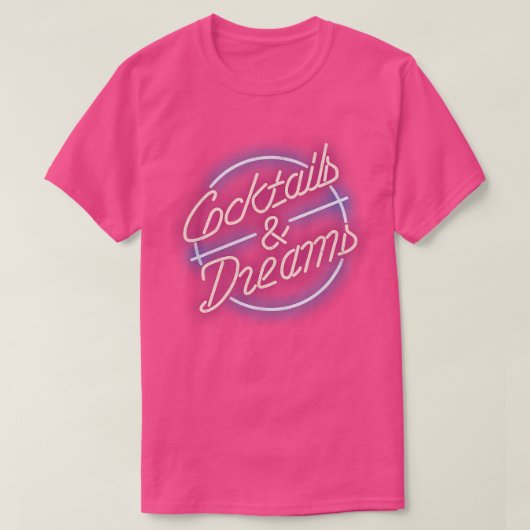 T-shirt Cocktails Dreams vintage (Design devant)