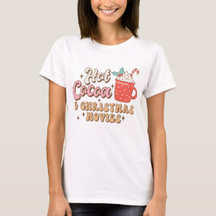 T-shirt Coco Chaud Et Films De Noël Rétro