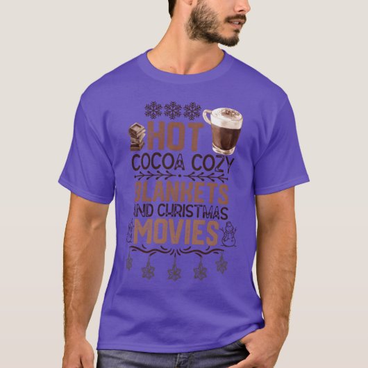 T-shirt Cocoa chaud Couvertures douillettes Noël Films Noë (Devant)