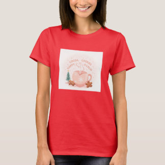 T-shirt Cocoa, Cookies & Calm – Pastel Christmas CoT-Shirt