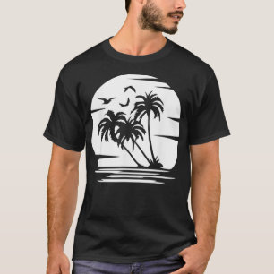 T-shirt Coconut Palm Trees Summer Vacation Beach Tropical