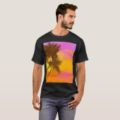 T-shirt Cocotier, thème tropical d'été. (Devant entier)