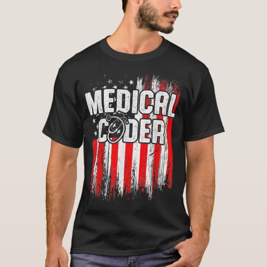 T-shirt Codage de la nomenclature de codeur Médicale _63 (Devant)