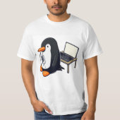 T-shirt Codage de pingouin (Devant)