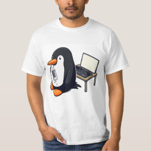 T-shirt Codage de pingouin