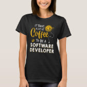 T-shirt Codage de programmation du développeur de logiciel (Devant)