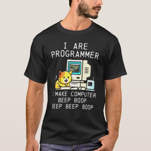 T-shirt Codage du bloc sonore du casque de programmateur (Devant)