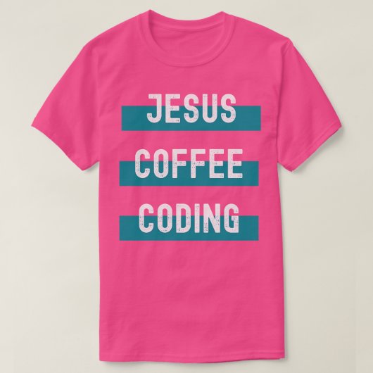 T-shirt Codage du café Jésus (Design devant)