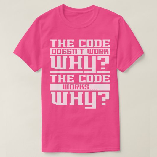 T-shirt Codage du code de programmeur informatique (Design devant)