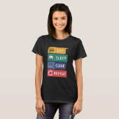 T-shirt Codage du programmeur de Coder amusant Code de som (Devant entier)