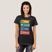 T-shirt Codage du programmeur de Coder amusant Code de som (Devant entier)