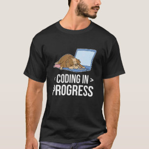 T-shirt Codage En Cours Programmeur Coder Ordinateur Nerd