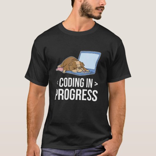 T-shirt Codage En Cours Programmeur Coder Ordinateur Nerd (Devant)
