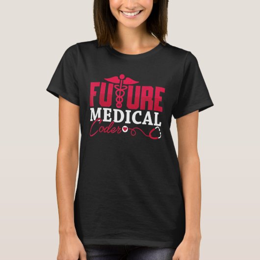 T-shirt Codage Icd Assistant Programmateur Future Médicale (Devant)