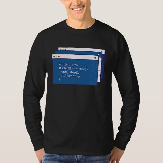 T-shirt Codage informatique (Devant)