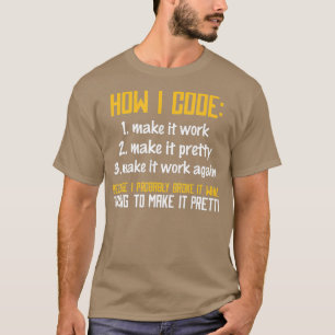 T-shirt Codage programmeur programmeur Coder