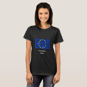 T-shirt Code Aéroport De Copenhague Code Ue Pilote Drapeau (Devant entier)