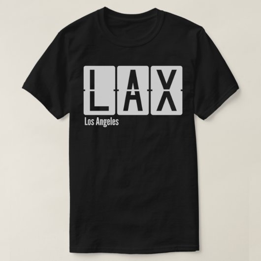 T-shirt Code aéroport LAX de Los Angeles (Design devant)