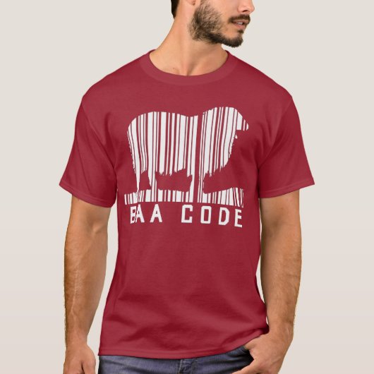 T-shirt Code Baa Code à barres Agneau à mouton Agriculture (Devant)