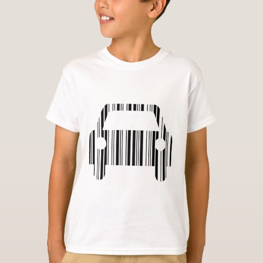 T-shirt CODE BARRE VOITURE Automobile Code-barres Motif de (Devant)